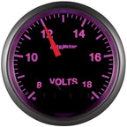 Autometer Elite 52.4mm Peak & Warn w/ Electronic Control 8-18 Volt Voltmeter AutoMeter Gauges