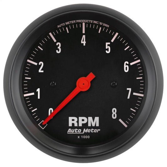 Autometer Z Series 85mm Electronic 8000 rpm Tachometer Gauge AutoMeter Gauges