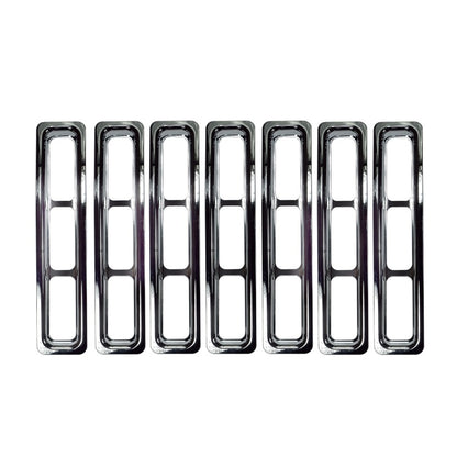 Rugged Ridge Grille Inserts Chrome 97-06 Jeep Wrangler Rugged Ridge Grilles