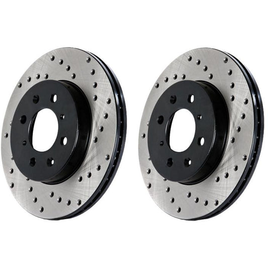 Stoptech / Centric Drilled OE Design Brake Rotor C6 Z06 355mm Stoptech Brake Rotors - Drilled