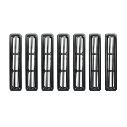 Rugged Ridge Billet Grille Inserts Black 97-06 Jeep Wrangler Rugged Ridge Grilles