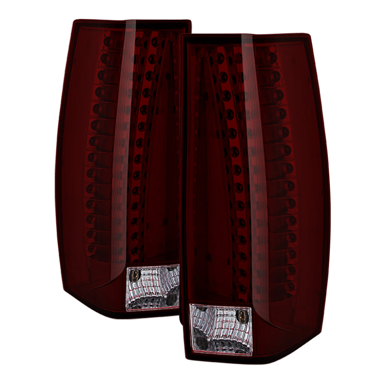 Xtune Cadillac Escalade 07-14 OE Style Tail Lights Red Smoked ALT-JH-CAESC07-OE-RSM SPYDER Tail Lights