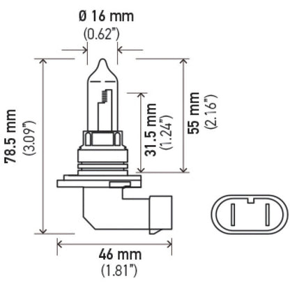 Hella 9005 12V 65W Xen White Bulb (Pair) Hella Work Lights