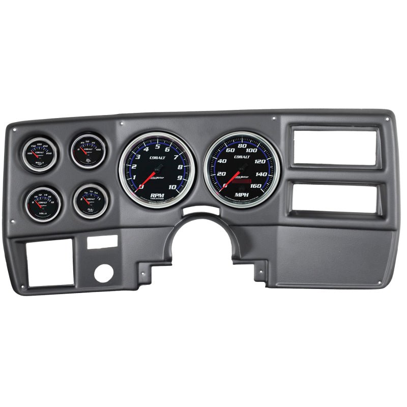 Autometer Cobalt 73-83 Chevy Truck/Suburban Kit 6pc Tach / MPH / Fuel / Oil / WTMP / Volt AutoMeter Gauges