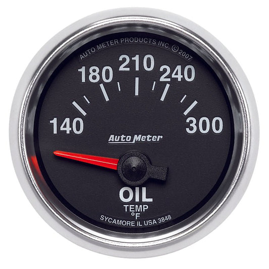 Autometer GS 52mm 140-300 Deg F Short Sweep Electronic Oil Temperature Gauge AutoMeter Gauges