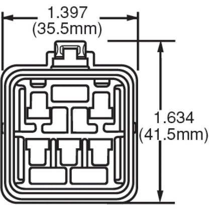 Hella Relay Connector ISO Mini Weatherproof w/ 12in Leads Hella Light Accessories and Wiring