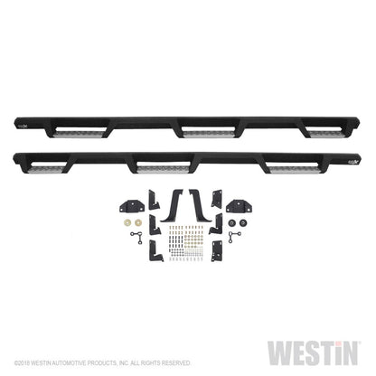 Westin/HDX 99-16 Ford F-250/350 Crew Cab (6.75ft Bed) Stainless Drop Nerf Step Bars - Textured Black