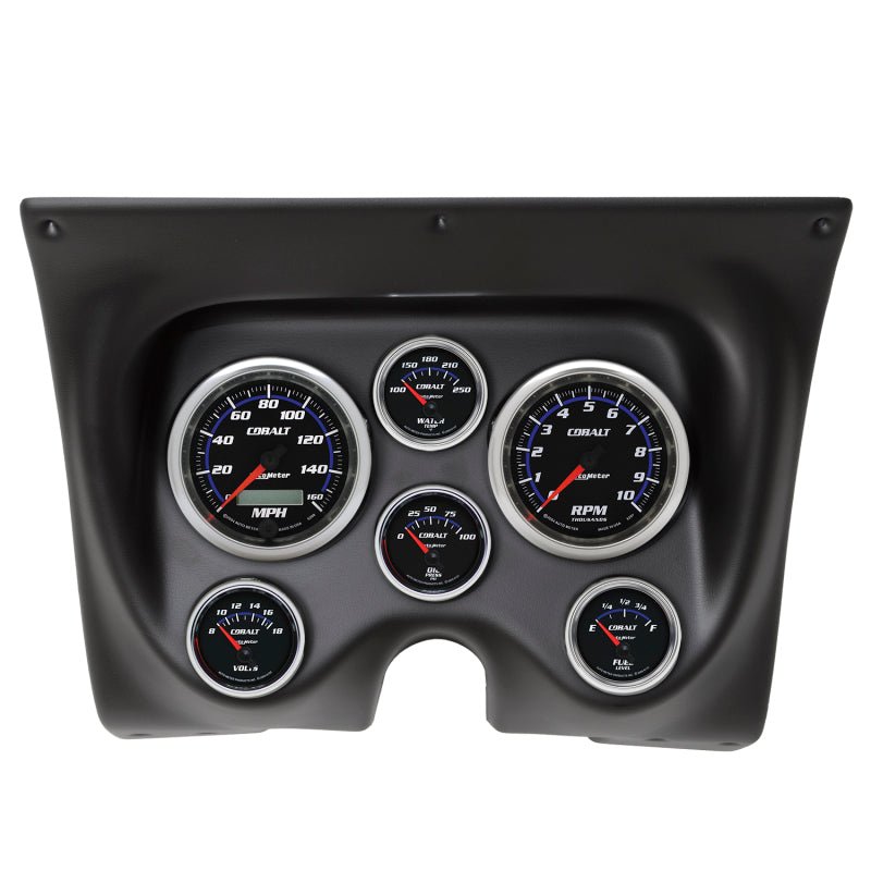 Autometer Cobalt 67-68 Camaro/Firebird Dash Kit 6pc Tach / MPH / Fuel / Oil / WTMP / Volt AutoMeter Gauges