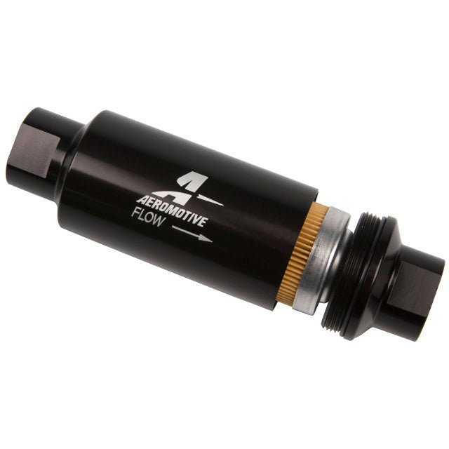 Aeromotive In-Line Filter - AN-10 - Black - 10 Micron Aeromotive Fuel Filters