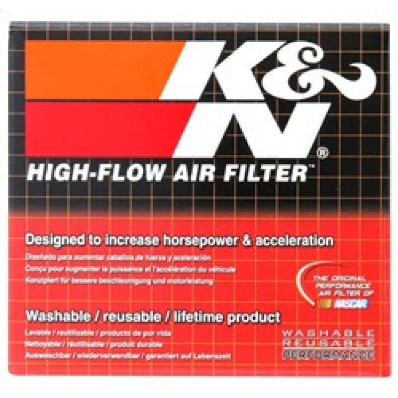 K&N Universal Chrome Filter 2.25 Inch Flange / 3.5 Inch Base / 2 Inch Top / 4 Inch Height K&N Engineering Air Filters - Universal Fit