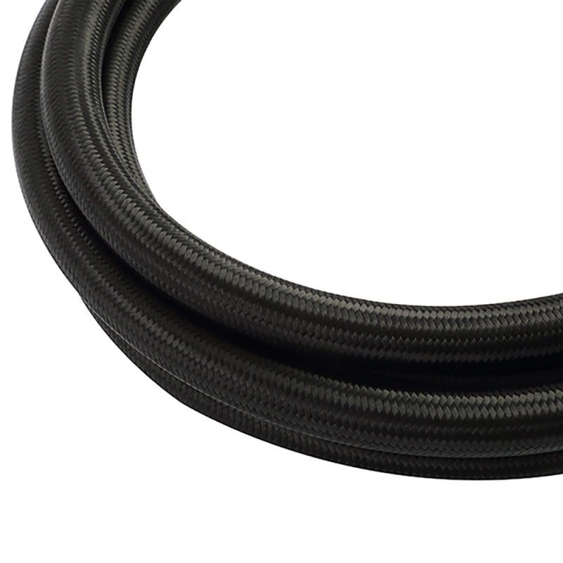 Mishimoto 6Ft Stainless Steel Braided Hose w/ -8AN Fittings - Black Mishimoto Oil Line Kits