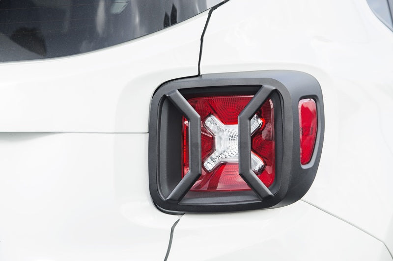 Rugged Ridge 15-18 Jeep Renegade BU Black Tail Light Euro Guards Rugged Ridge Light Covers and Guards