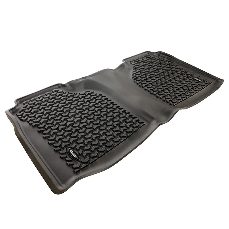 Rugged Ridge Floor Liner Rear Black 2020 Chevy Silverado Crew Rugged Ridge Floor Mats - Rubber