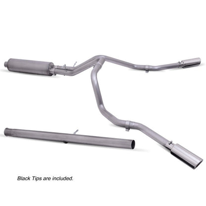 Gibson 20-21 Chevy Silverado 2500HD 6.6L 2.5in Cat-Back Dual Extreme Exhaust - Black Elite Gibson Catback