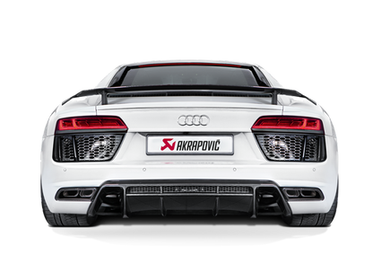 Akrapovic 16-17 Audi R8 5.2 FSI Coupe/Spyder Slip-On Line (Titanium) w/ Carbon Titanium Tips