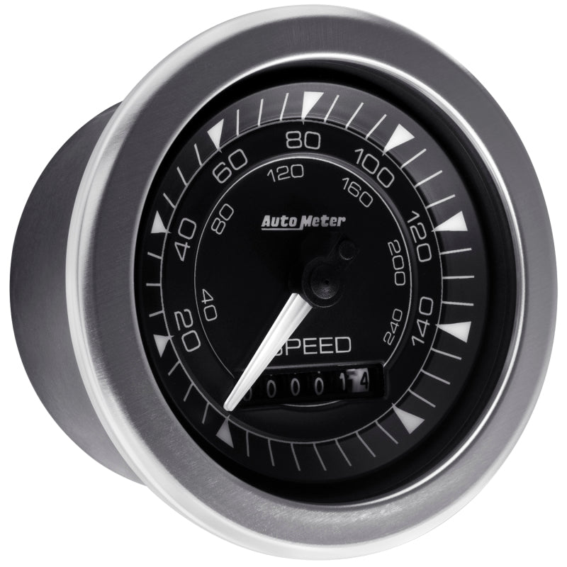 Autometer Chrono 3-3/8in 160MPH Electric Programmable Speedometer Gauge AutoMeter Gauges