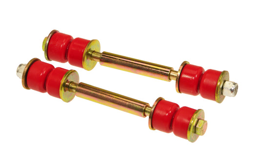 Prothane Universal End Link Set - 4 5/8in Mounting Length - Red