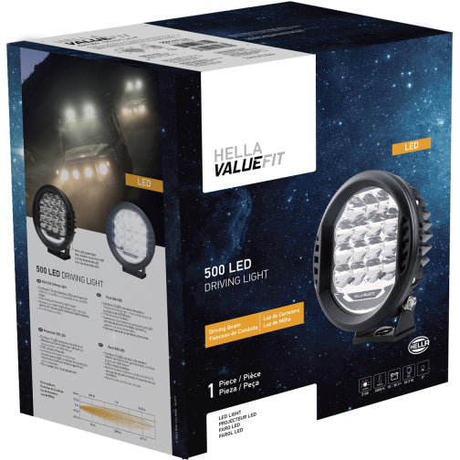 Hella 500 LED Driving Lamp - Single Hella Driving Lights