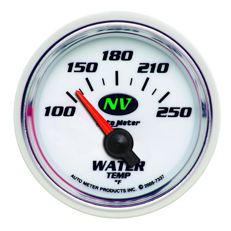 AutoMeter Gauge Water Temp 2-1/16in. 100-250 Deg. F Electric NV AutoMeter Gauges