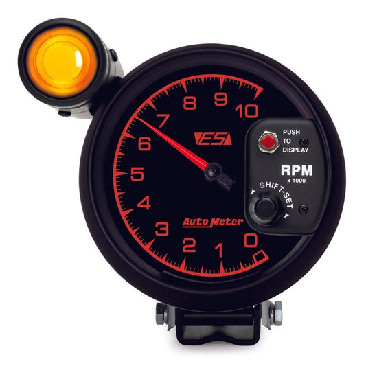 Autometer ES 5in Pedestal Tachometer 10000 RPM w/ Ext Shift-Lite AutoMeter Gauges