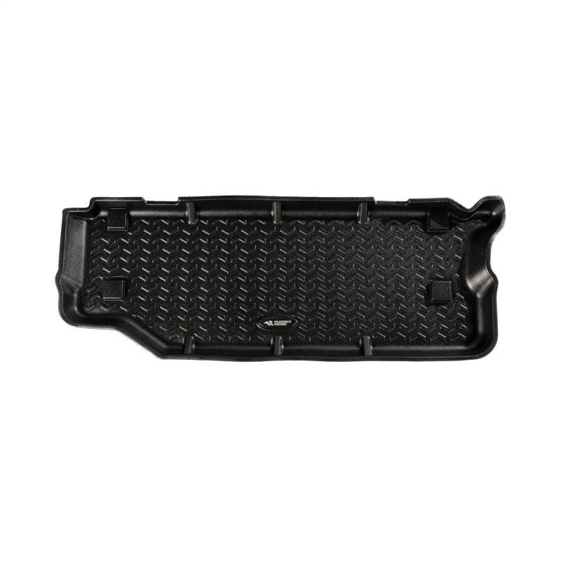 Rugged Ridge Cargo Liner Short Black 18-20 Jeep Wrangler JL 2 Dr Rugged Ridge Floor Mats - Rubber