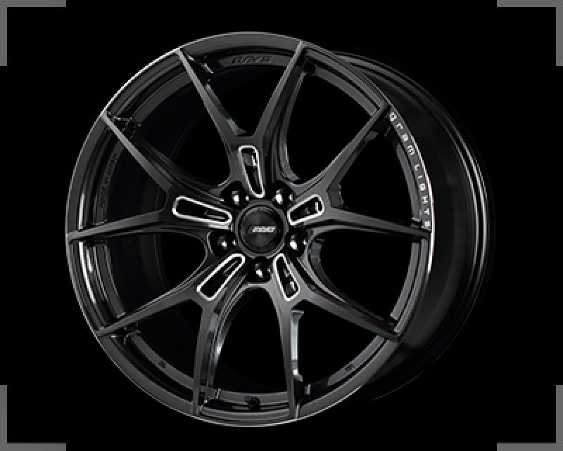 Gram Lights 57FXZ 20x10.5 +25 5-120 Super Dark Gunmetal & Machining Rim Edge DC Wheel