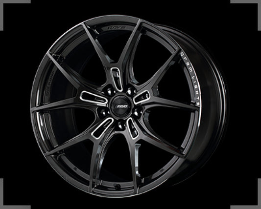 Gram Lights 57FXZ 20x11.0 +18 5-114.3 Super Dark Gunmetal & Machining Rim Edge DC Wheel