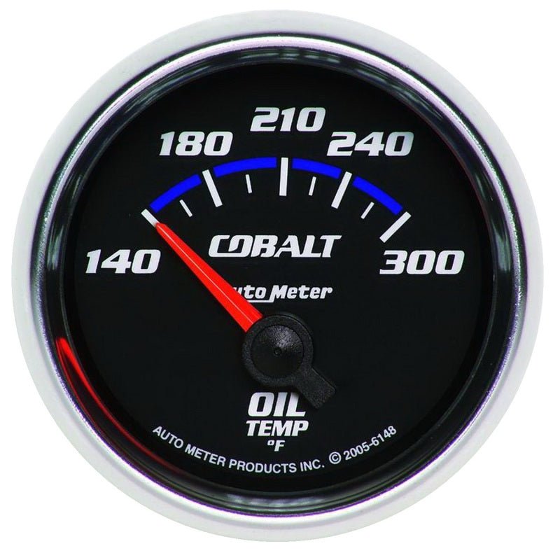Autometer Cobalt 2 1/6in 140-300 Degree F Oil Temprature Gauge AutoMeter Gauges