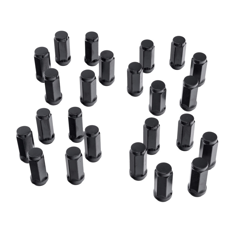 Rugged Ridge Wheel Lock Nut Set 24 Black M14-1.5 Rugged Ridge Lug Nuts