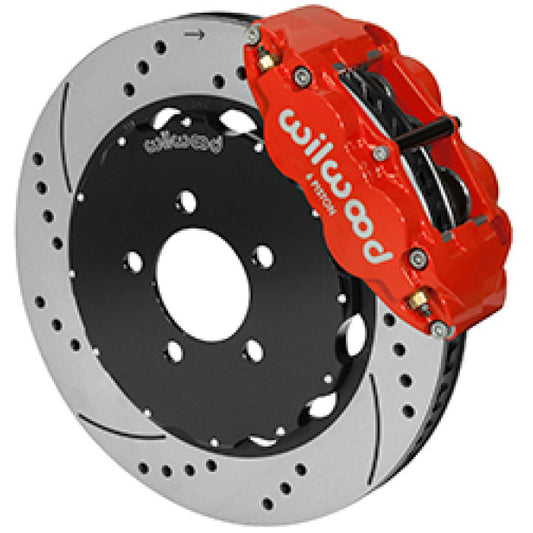 Wilwood Forged Narrow Superlite 6R Front Big Brake Kit 14.00in Red 03-11 Crown Victoria Wilwood Big Brake Kits