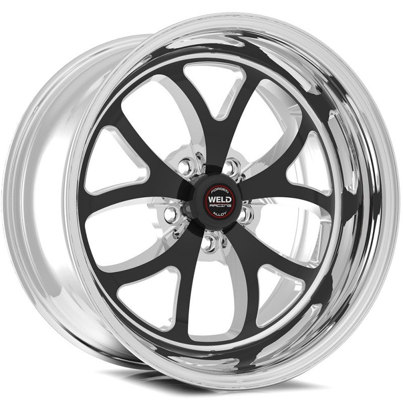 Weld S76 20x8 / 5x120mm BP / 5.3in. BS Black Wheel (High Pad) - Non-Beadlock Weld Wheels - Forged