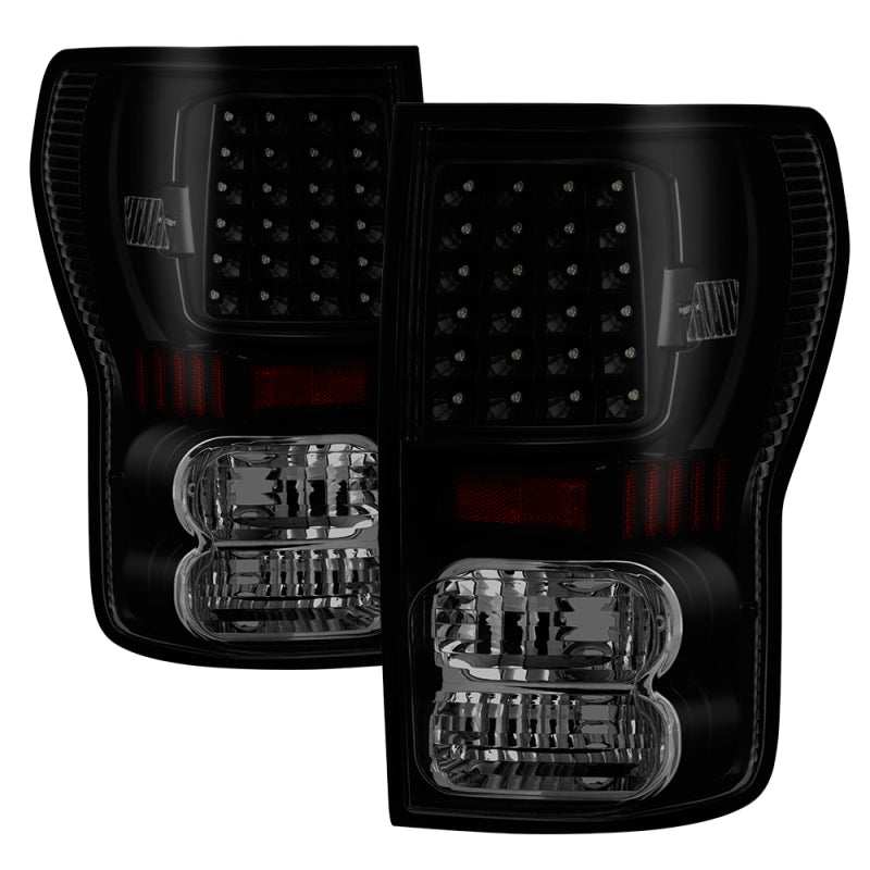 Xtune Toyota Tundra 07-13 LED Tail Lights Black Smoke ALT-ON-TTU07-LED-BSM SPYDER Tail Lights