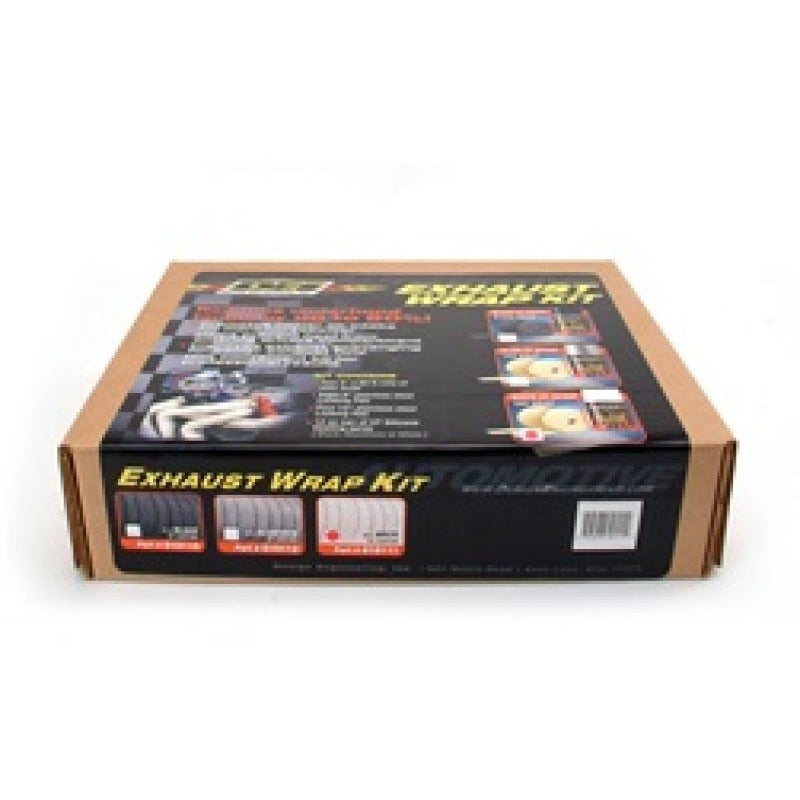 DEI Exhaust Wrap Kit - Tan Wrap and White HT Silicone Coating DEI Exhaust Wrap
