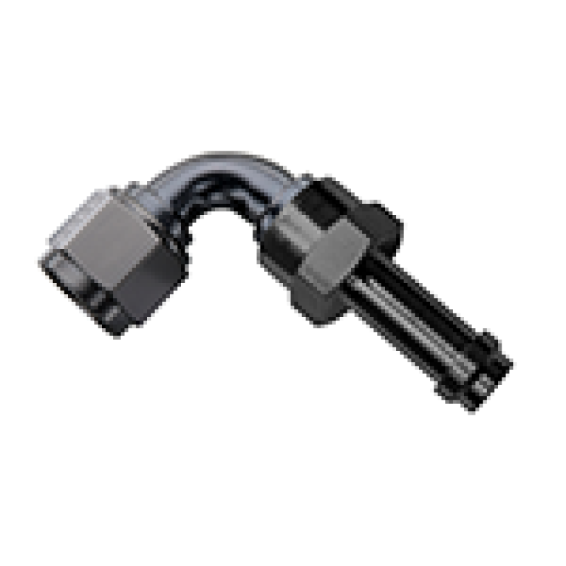 Fragola -6AN 90 Degree EZ Street Hose End Black