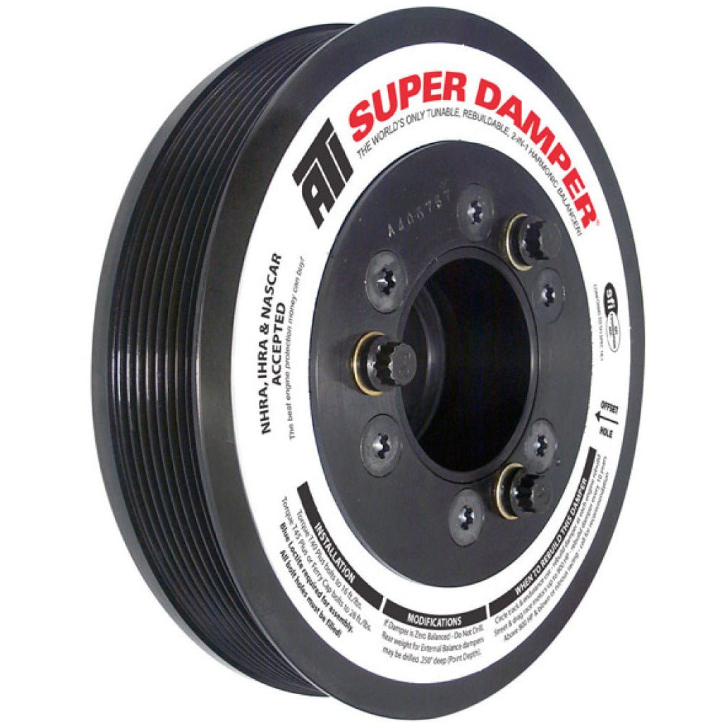 ATI Damper - 7.45in - Steel - 8 Grv - Ford 7.3 - Powerstroke - 99-03 - Ext Bal - 3 Ring - Diesel ATI Crankshaft Dampers