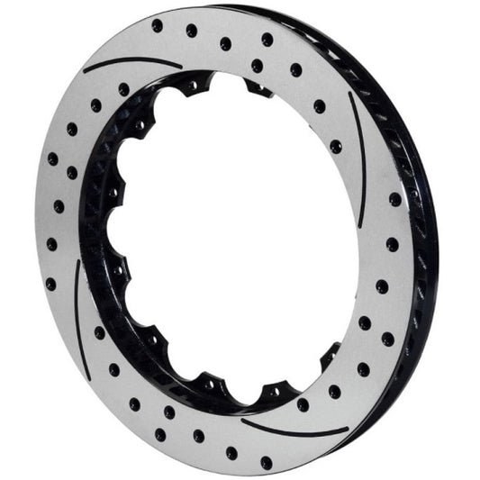 Wilwood Rotor-SRP48 SPC-37-LH-BLK-Drill 12.44 x 1.19 - 12 on 7.00in Wilwood Brake Rotors - 2 Piece