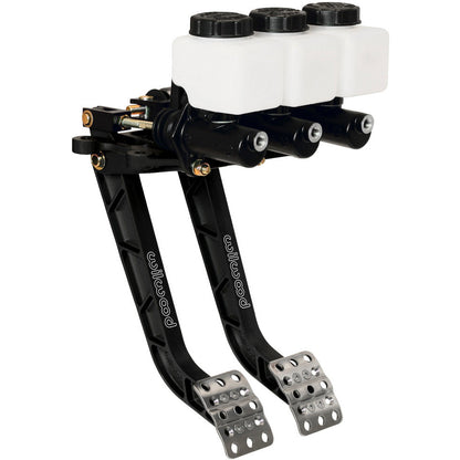 Wilwood Adjustable Dual Pedal - Brake / Clutch - Rev. Swing Mount - 6.25:1 Wilwood Pedals