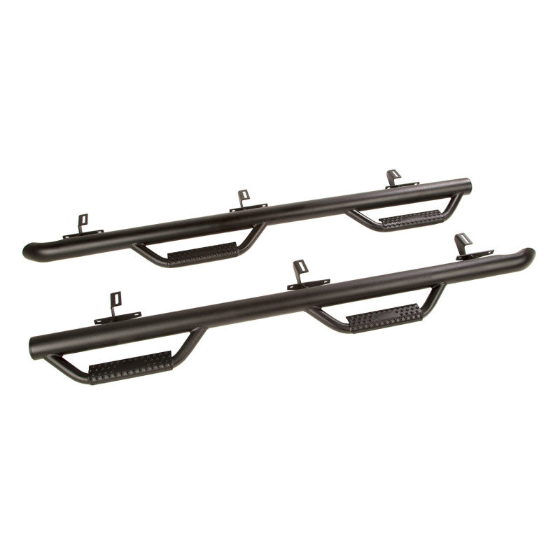 Rugged Ridge Spartan Nerf Bar Textured Black 07-18 Jeep Wrangler JKU 4 Door Rugged Ridge Nerf Bars