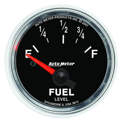 Autometer GS 52mm 0-90 ohms Short Sweep Electronic Fuel Level GM Gauge AutoMeter Gauges