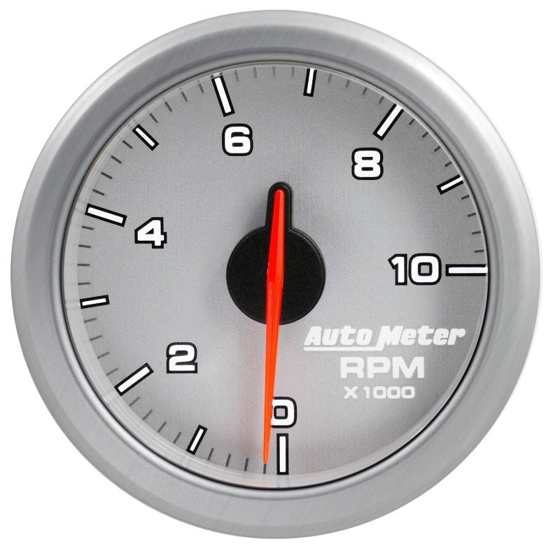 Autometer Airdrive 2-1/6in Tachometer Gauge 0-10K RMP - Silver AutoMeter Gauges