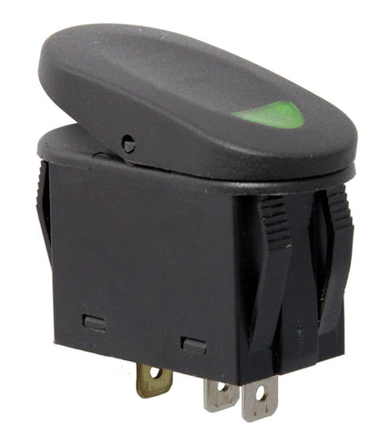 Rugged Ridge 2-Position Rocker Switch Green Rugged Ridge Switch Panels