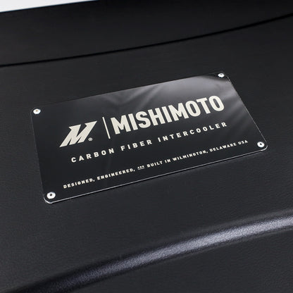 Mishimoto Universal Carbon Fiber Intercooler - Gloss Tanks - 600mm Gold Core - S-Flow - R V-Band