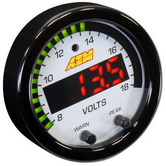 AEM X-Series 8-18V Volt Gauge AEM Gauges