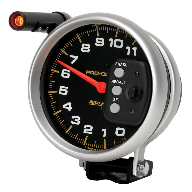 Autometer 5 inch 11000 RPM Single Range w/ Pro-Comp 2 & Memory Tachometer AutoMeter Gauges