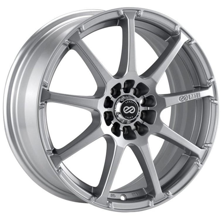 Enkei EDR9 15x6.5 4x100/114.3 38mm Offset 72.6 Bore Diameter Silver Wheel Enkei Wheels - Cast
