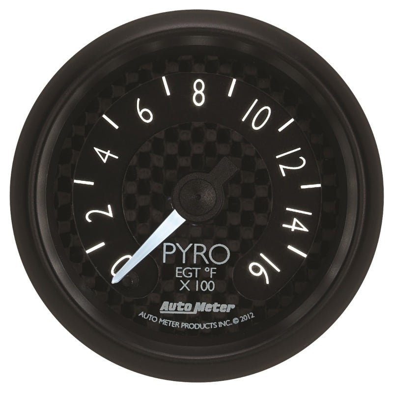 Autometer GT Series 52mm Full Sweep Electronic 0-1600 Deg F EGT/Pyrometer Gauge AutoMeter Gauges