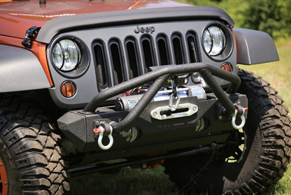 Rugged Ridge Double X Striker Black 76-86 Jeep CJ 87-18 Jeep Wrangler Rugged Ridge Bumpers - Steel