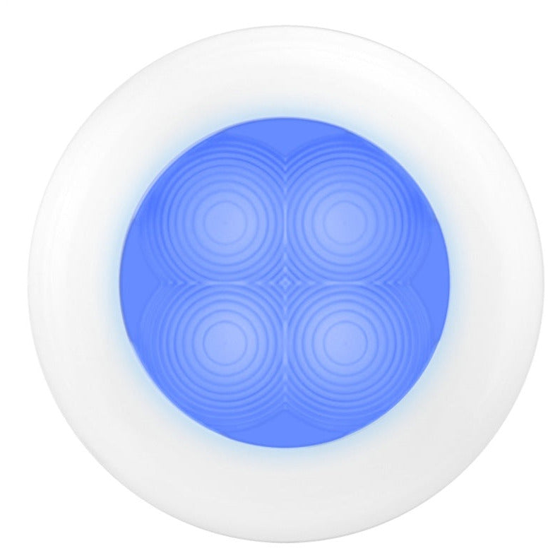 Hella Courtesy Lamp Rnd Blue Md12 Wh Rim 2Xt Hella Work Lights