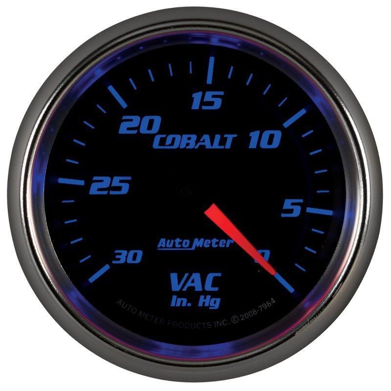 Autometer Cobalt 2-5/8in. / 0-30 IN HG / Mechanical Vacuum Gauge AutoMeter Gauges