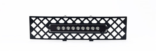 Putco 11-14 Ford F-150 - EcoBoost Bumper Grille Insert - Black SS Diamond w/ 10in Luminix Light Bar